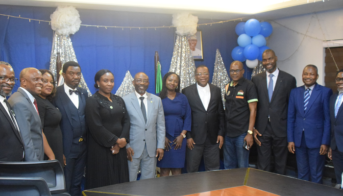 Lagos AG, Lawal Pedro, SAN, hosts NBA branch leaders on a courtesy visit.